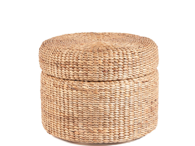The Circle Storage Ottoman, Natural