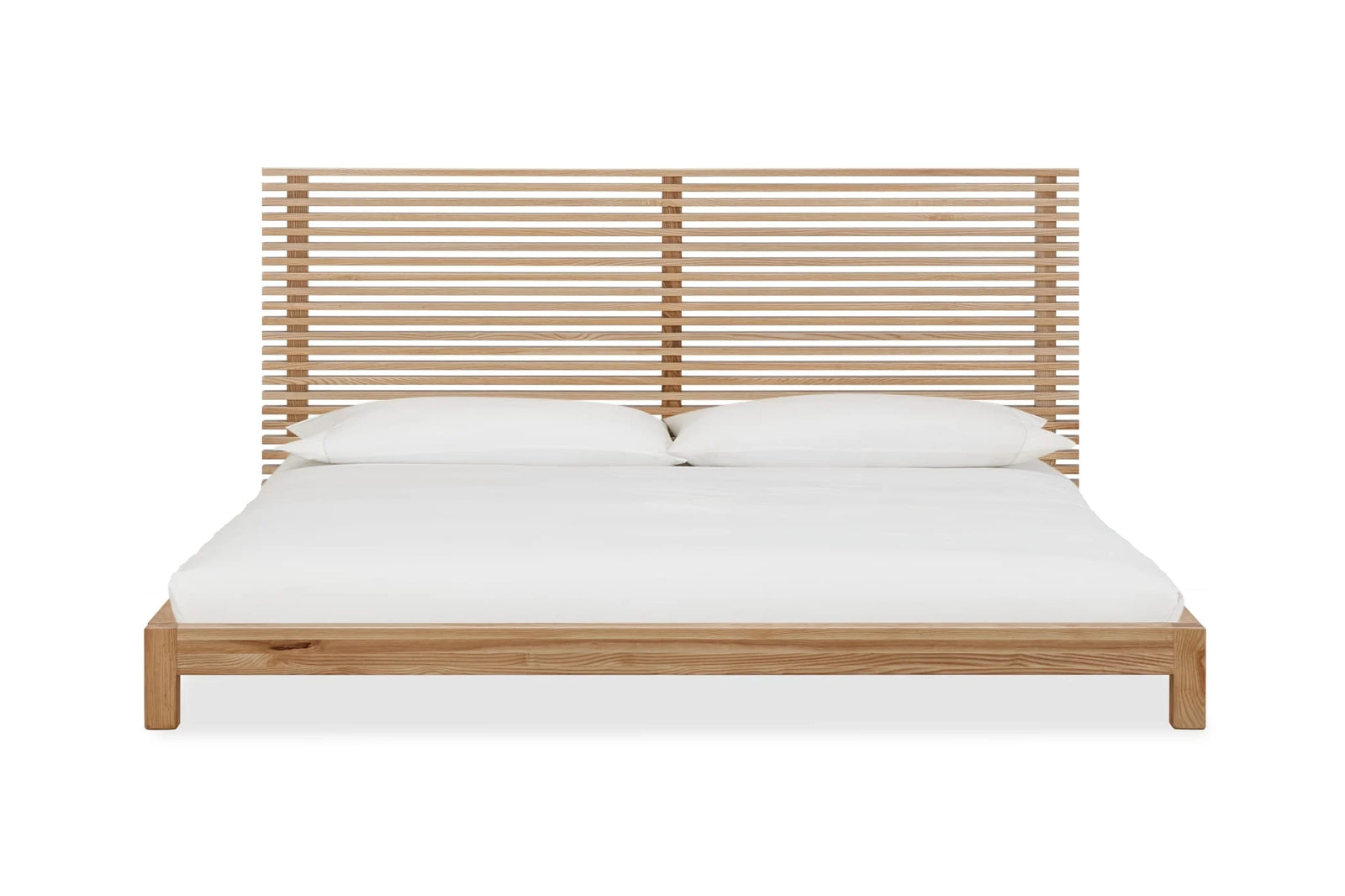 Tanner EU Super King (180 x 200) Platform Bed in Flaxen