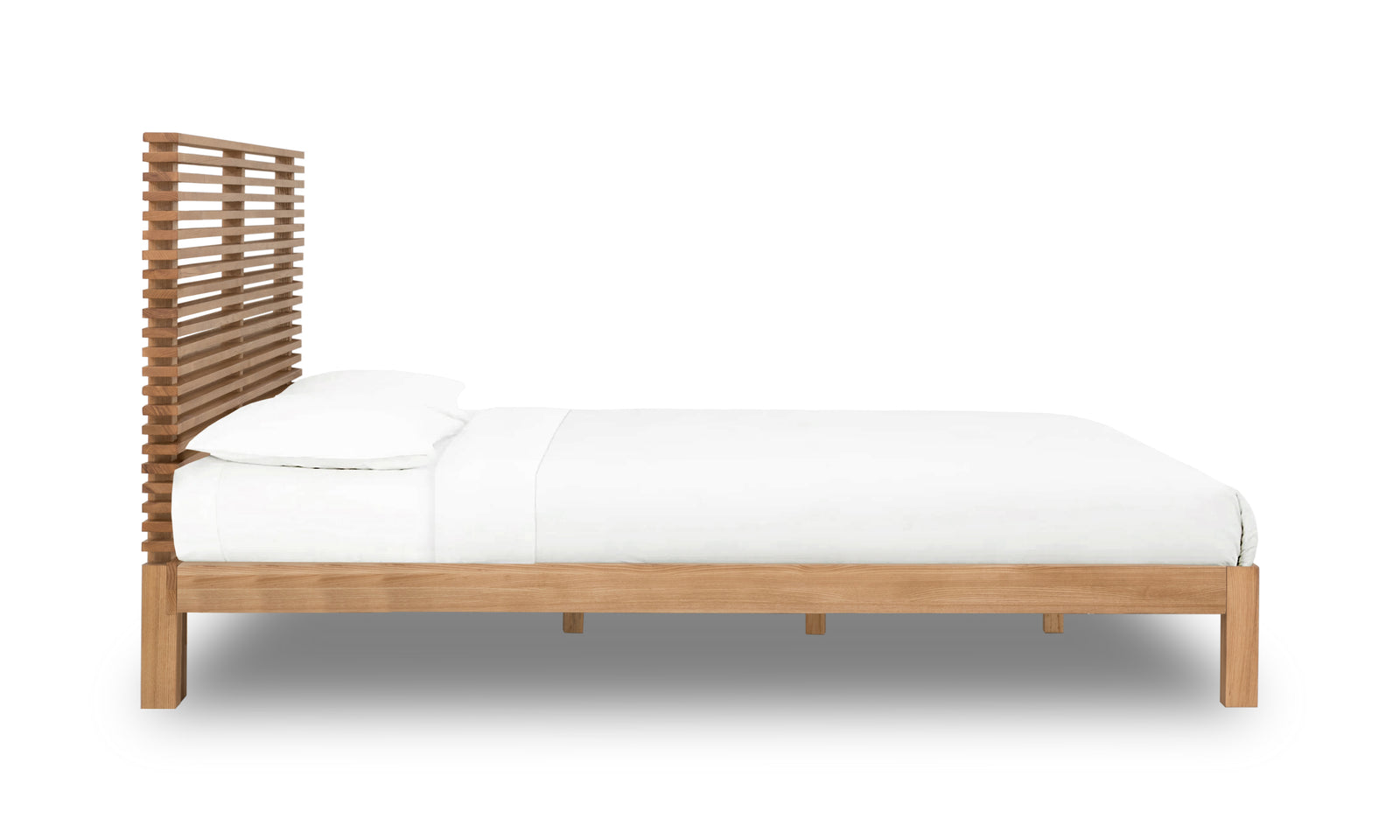 Tanner EU Super King (180 x 200) Platform Bed in Flaxen — 3