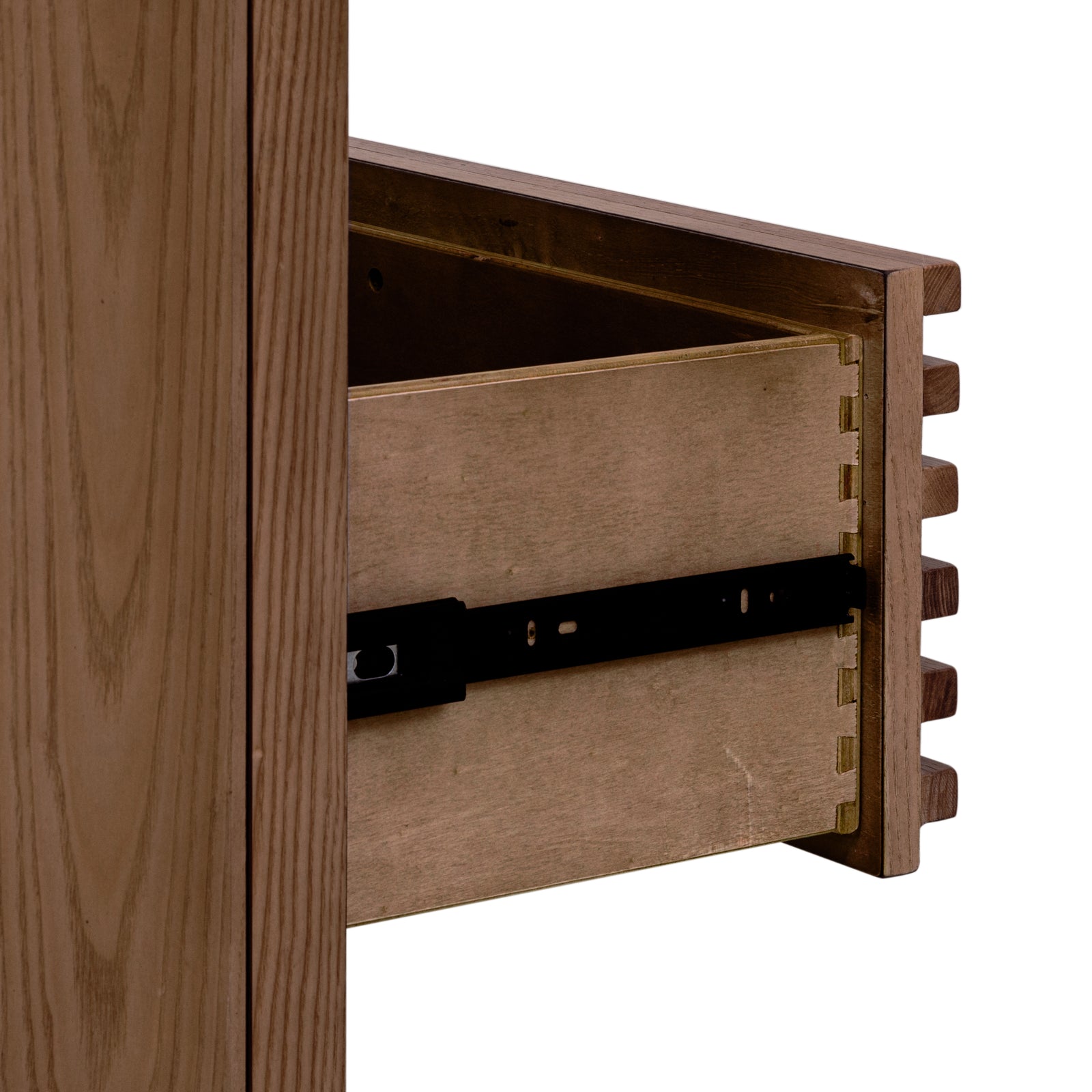 Tanner Six Drawer Ash Wood Dresser in Roux — 4