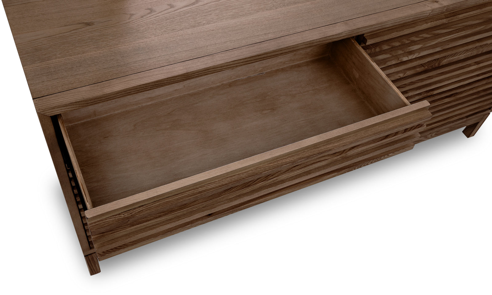Tanner Six Drawer Ash Wood Dresser in Roux — 5