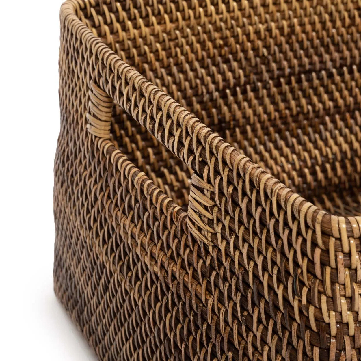 The Colonial Magazine Basket, Natural Brown, L — 4