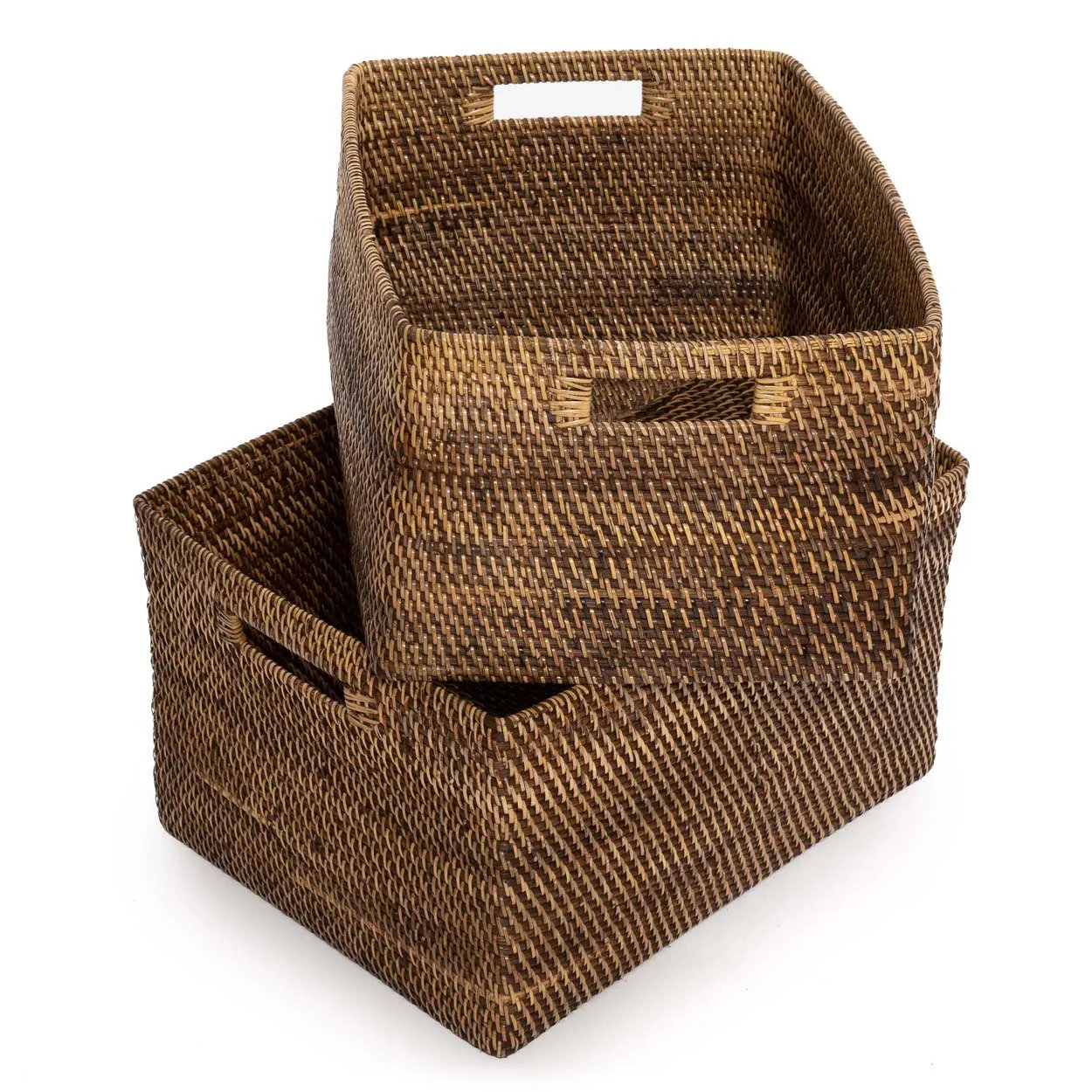 The Colonial Magazine Basket, Natural Brown, L — 5
