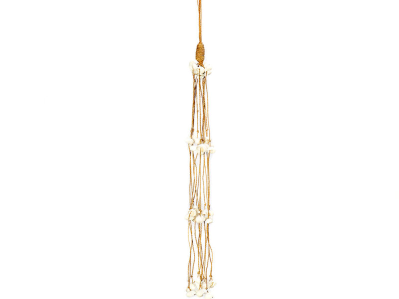 The Long Shell Tassel, White