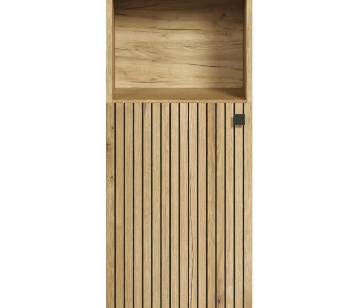 Bathroom Storage Unit, Oak Effect, L40 x H95 x D31 cm, PURE BLISS