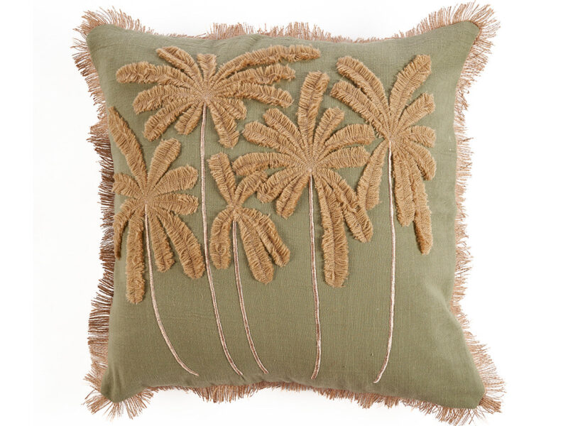 The Tropical Breeze Cushion Cover, Forest Green