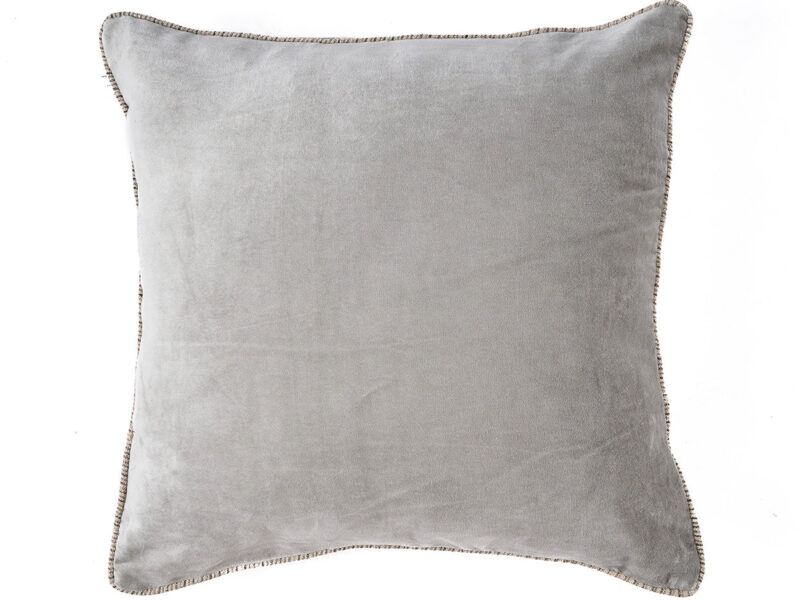 The Velvet Crush Cushion Cover, Grey, 50x50