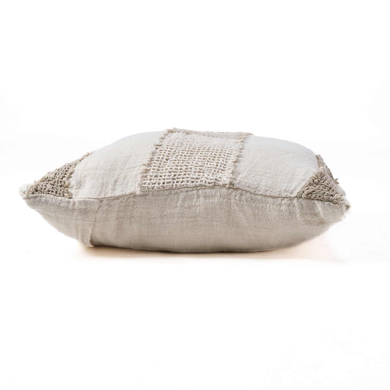The Linen Threads Cushion Cover, White Natural — 8