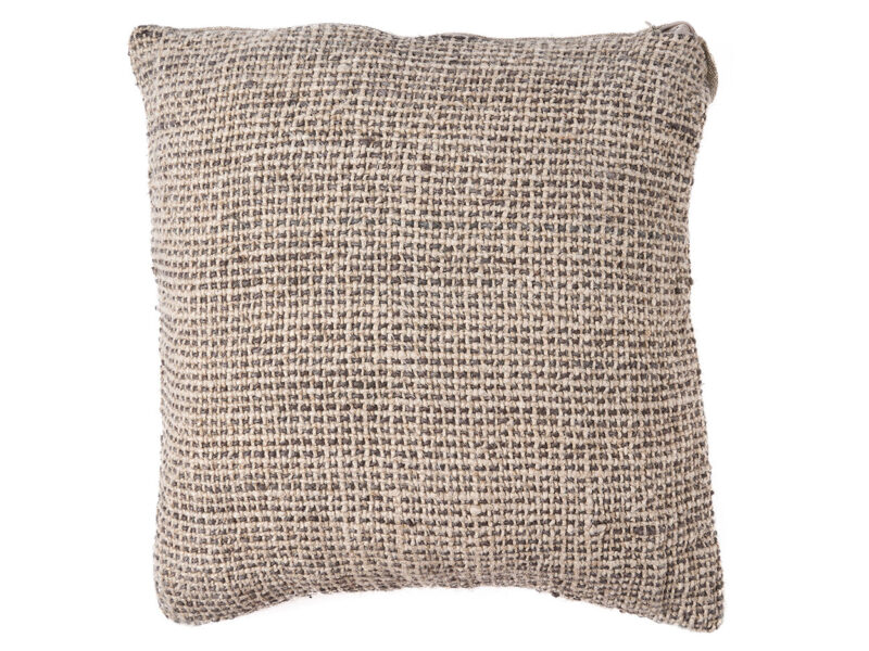 The Linen Grain Cushion Cover, Natural Black