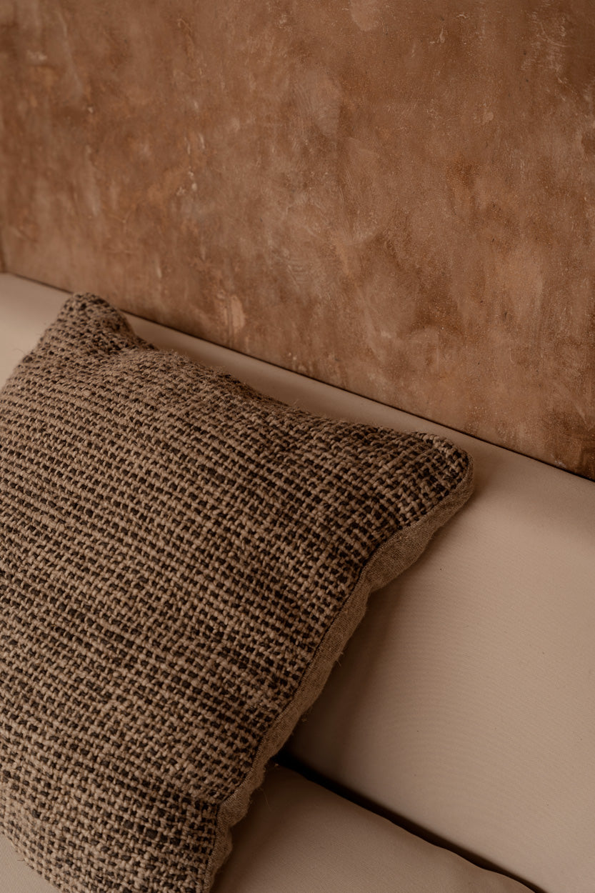 The Linen Grain Cushion Cover, Natural Black — 4