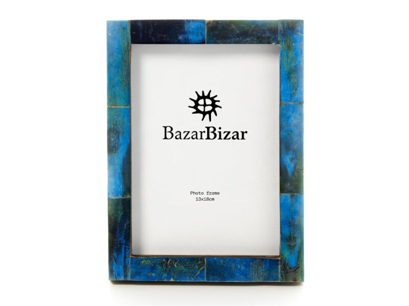 The Azure Patchwork Frame, Turquoise, 13x18