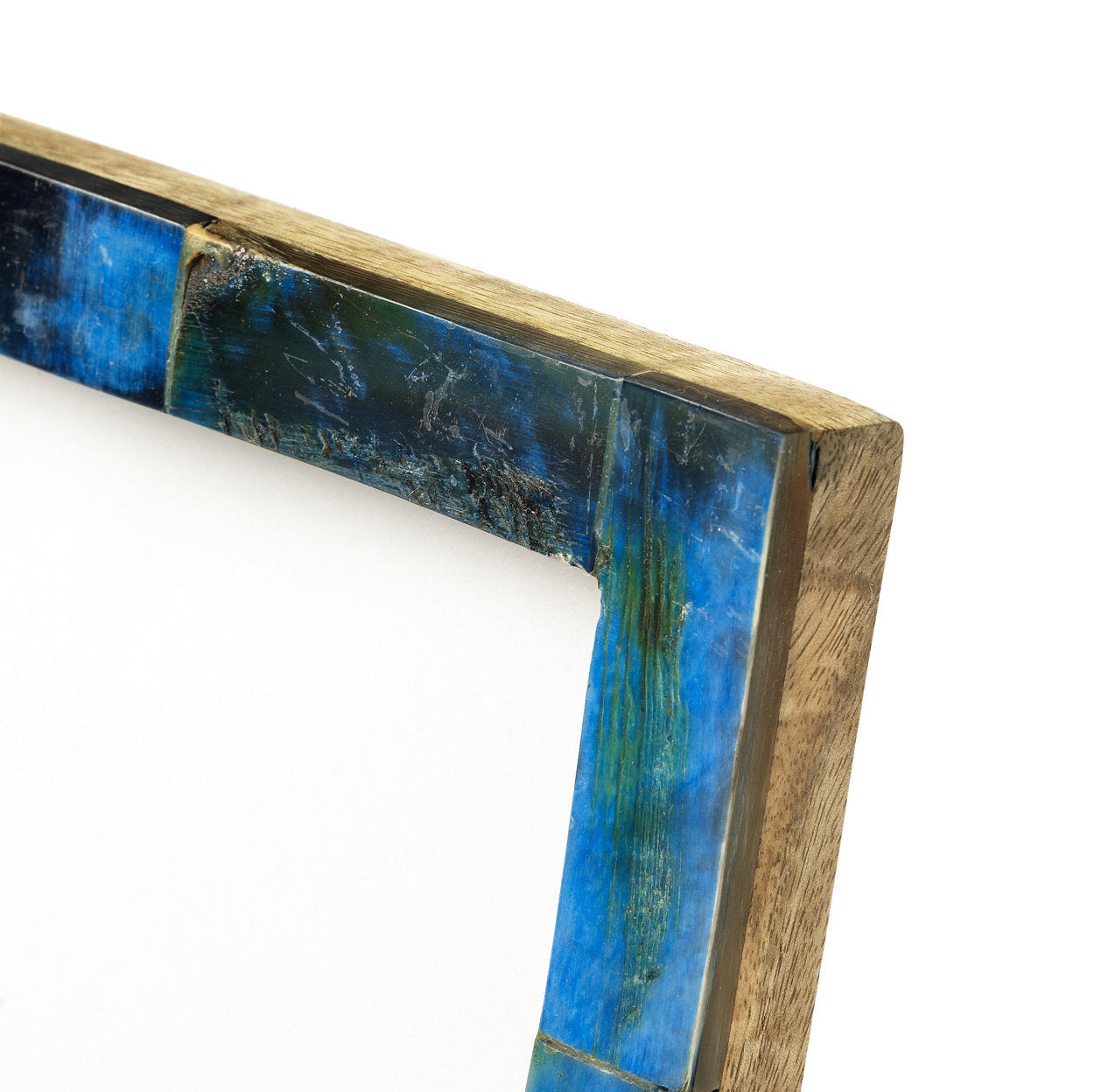 The Azure Patchwork Frame, Turquoise, 13x18 — 2