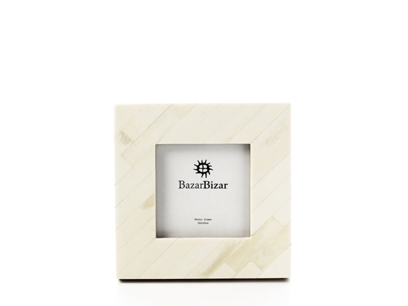 The Nomad Ivory Frame, Cream White, 10x10