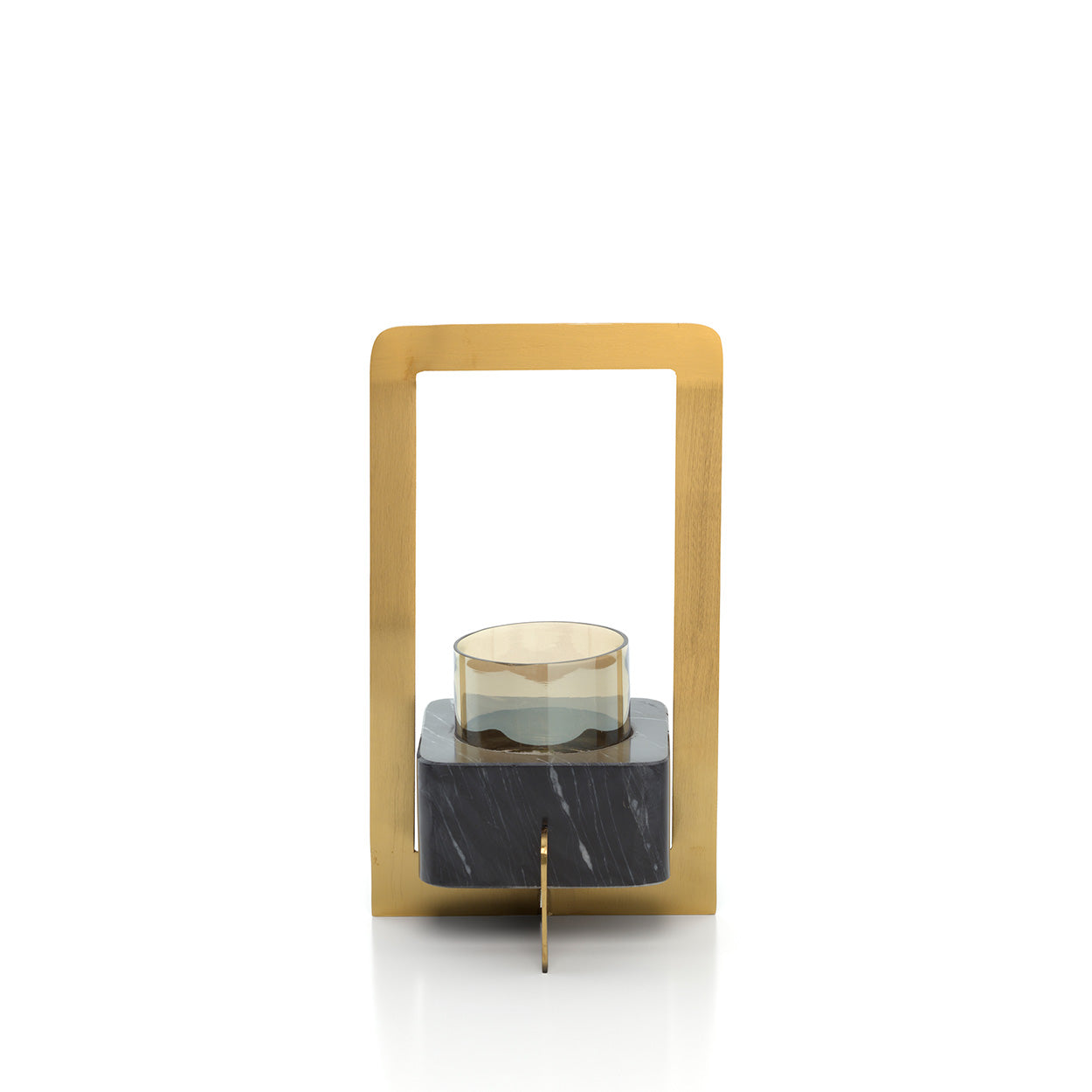 The Marbre d’Or Candle Holder, Gold Black, L — 2