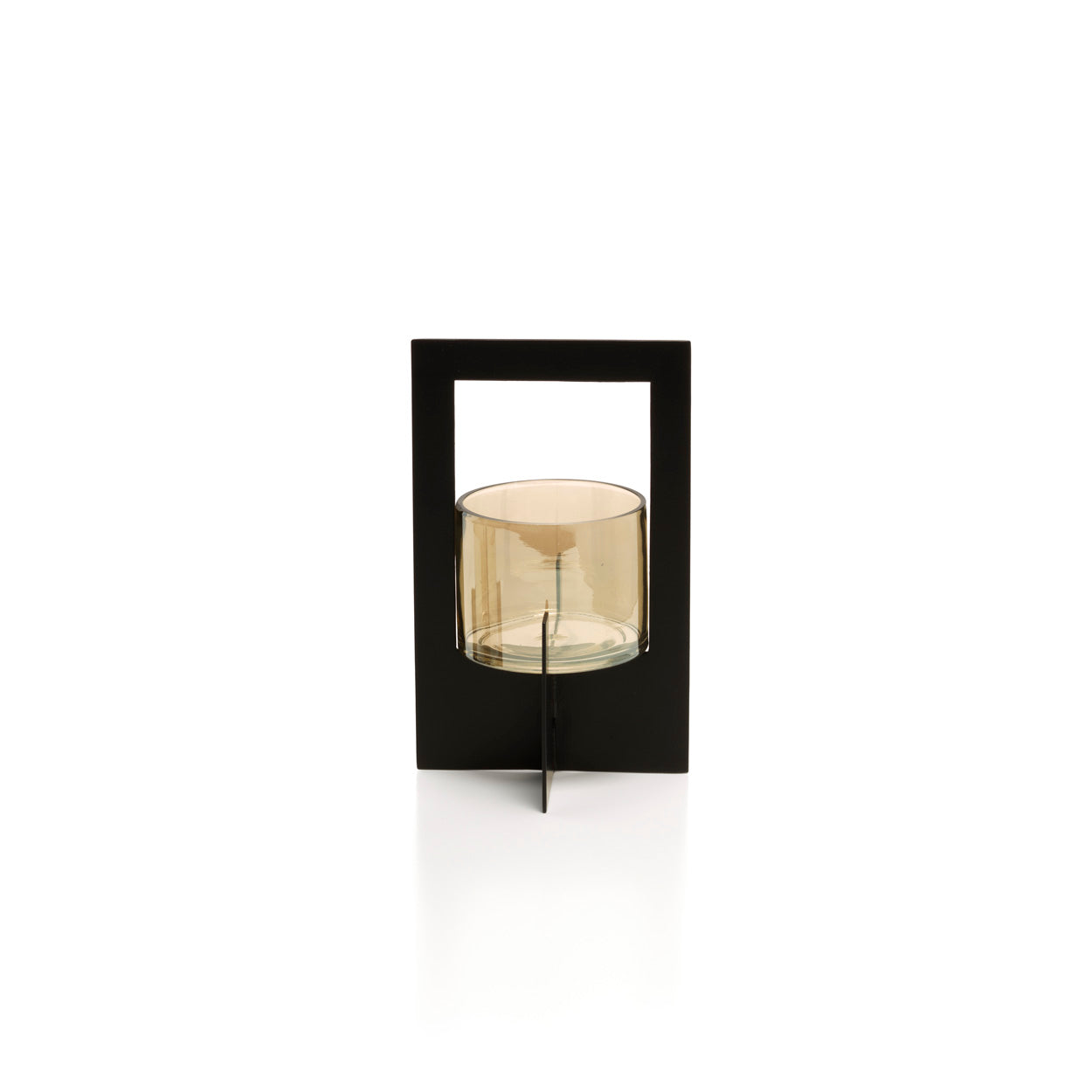 The Hurricane Framed Candle Holder, Black, L — 3