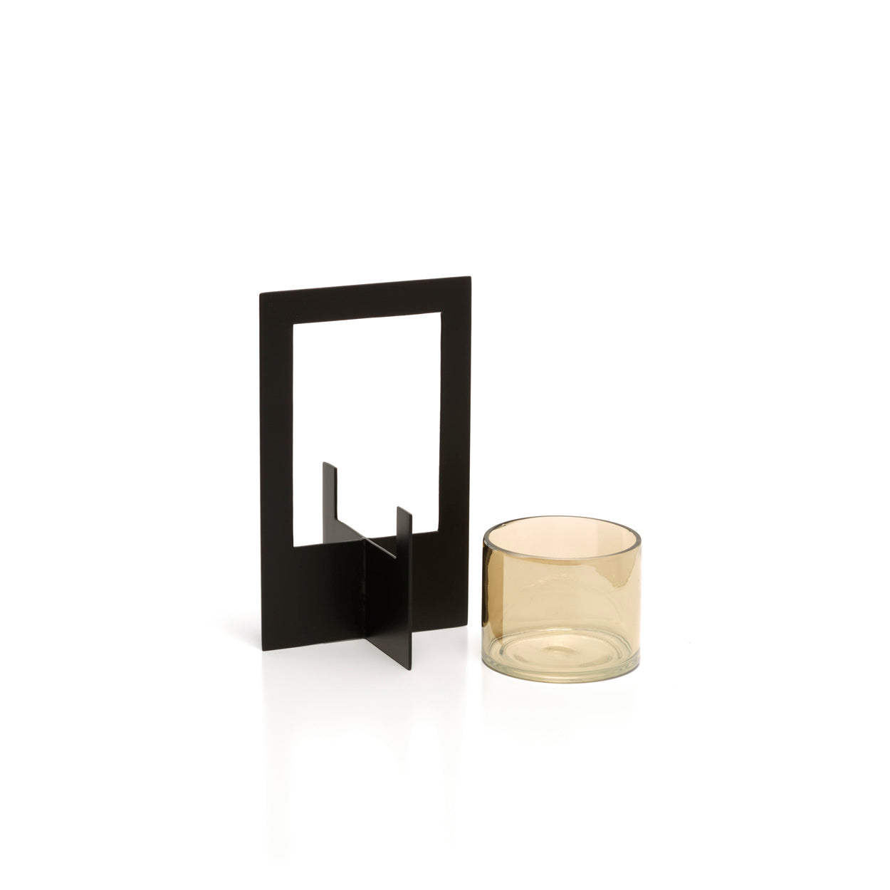The Hurricane Framed Candle Holder, Black, L — 4