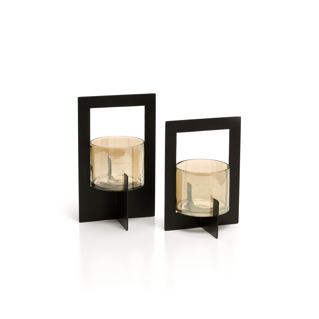 The Hurricane Framed Candle Holder, Black, L — 5