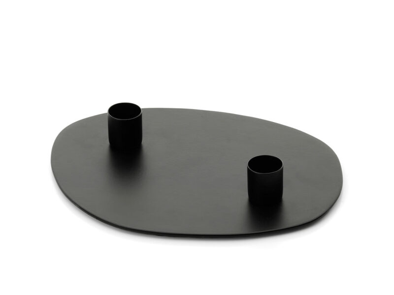 The Glowpad Candle Holder, Black, M