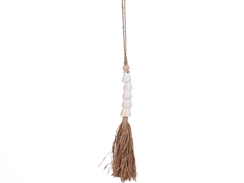 The Cone Shell Tassel, Natural White