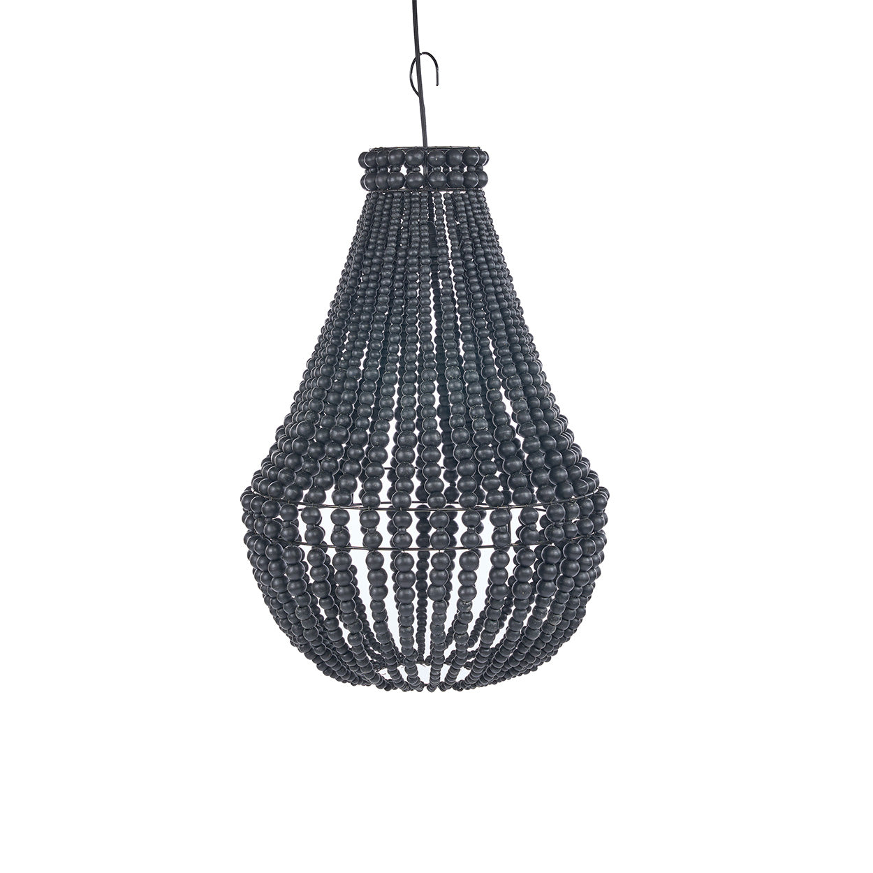 The Teardrop Chandelier, Black, M