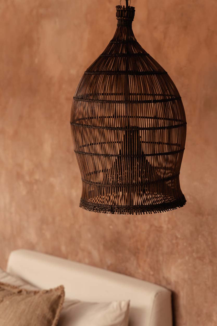 The Woven Bell Pendant, Dark Walnut, S — 4