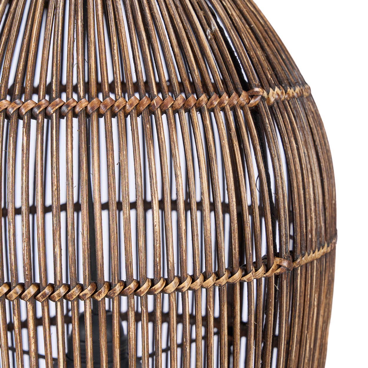The Woven Bell Pendant, Dark Walnut, S — 8