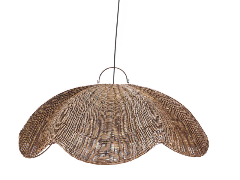 The Wave Pendant, Dark Walnut, L