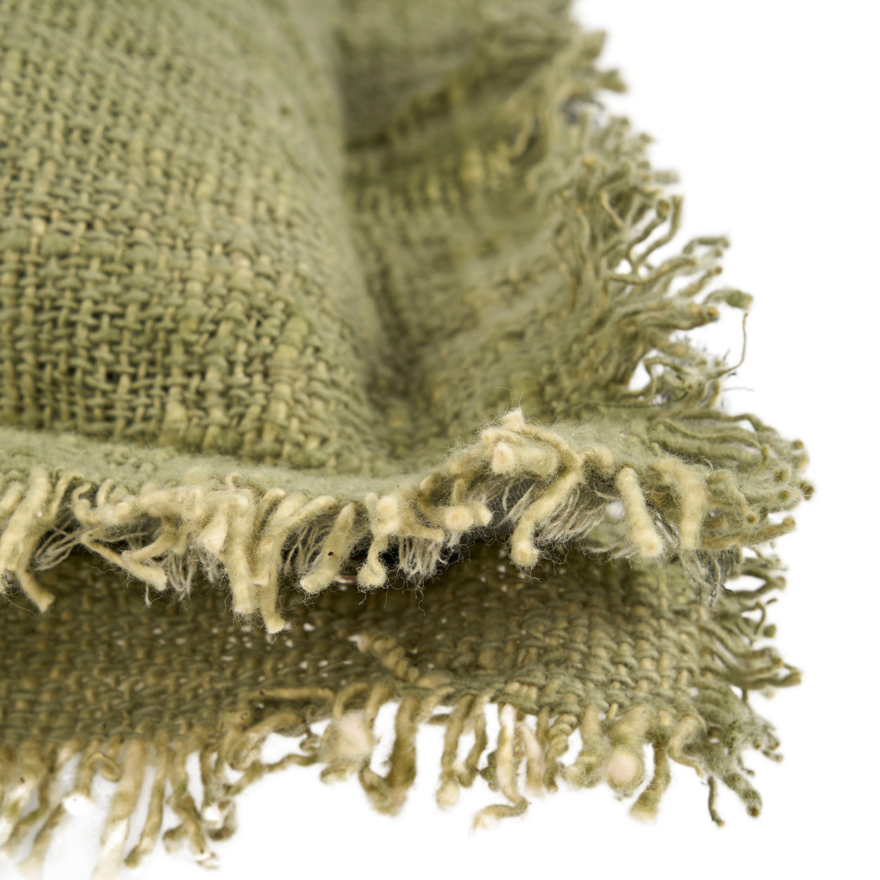 The Jungle Fringe Cushion Cover, Green — 8