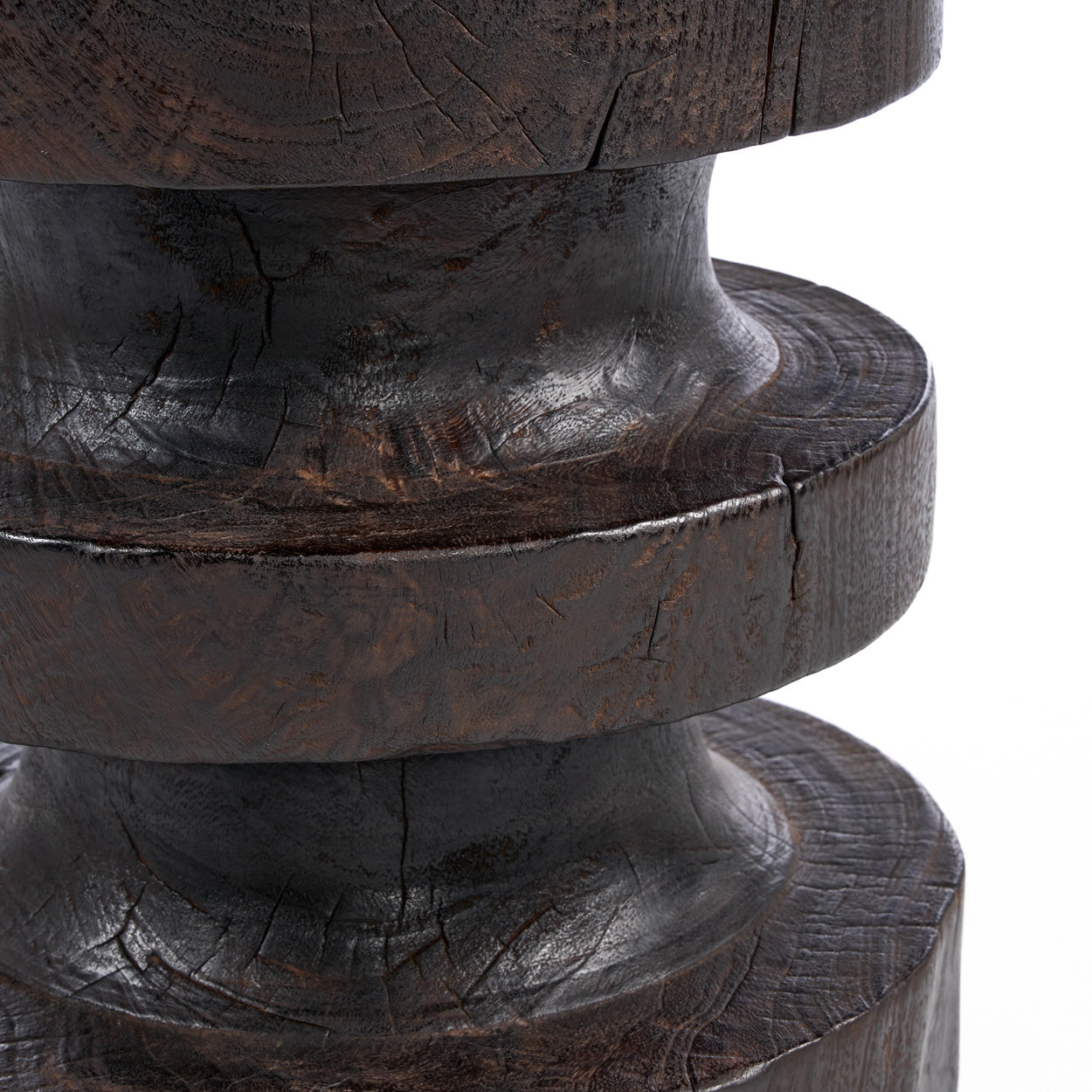 The Mocha Rings Side Table, Dark Walnut — 5