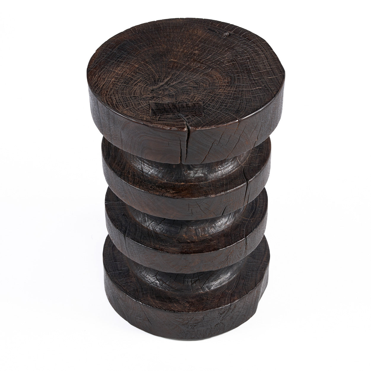 The Mocha Rings Side Table, Dark Walnut — 8