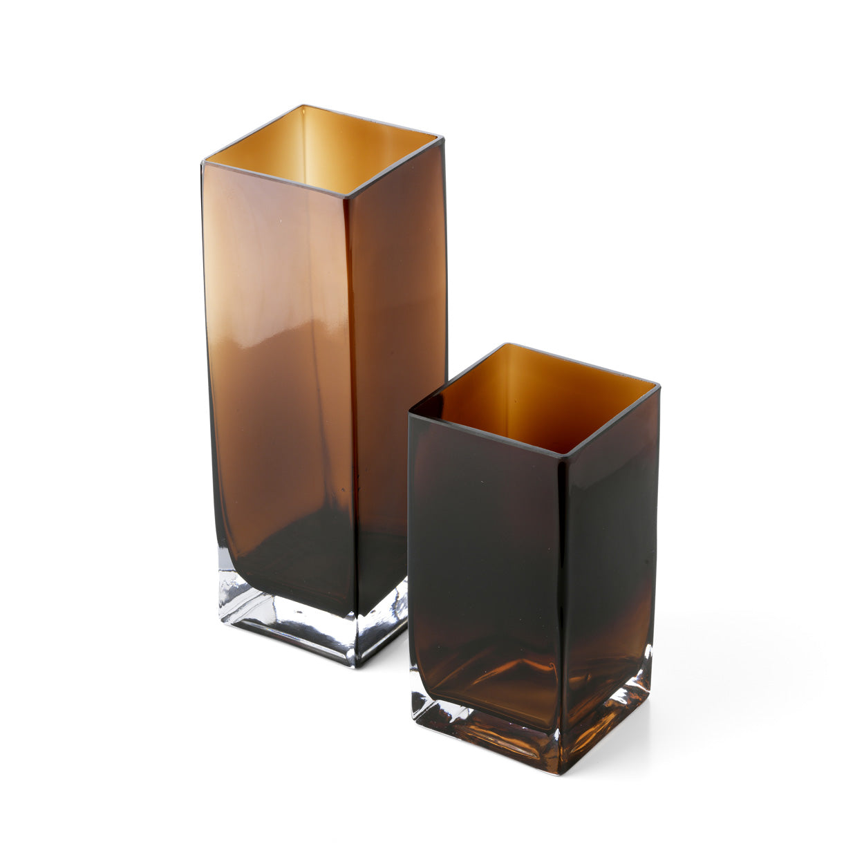 The Amber Cuboid Vase, Amber, S — 4