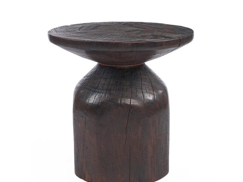The Drumline Side Table, Dark Walnut