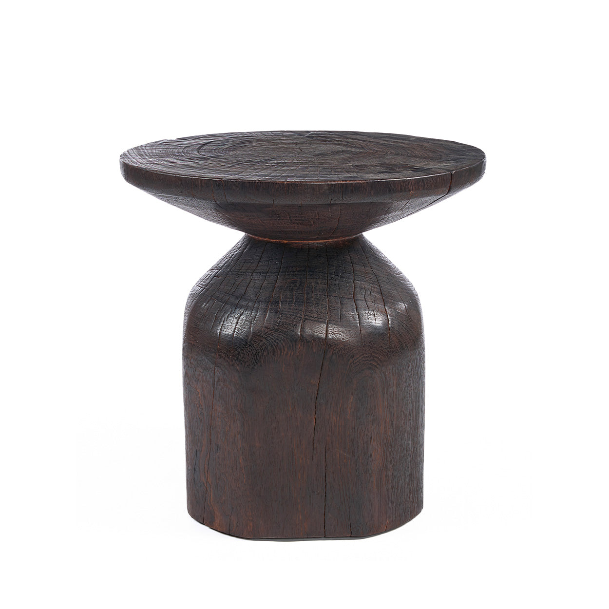 The Drumline Side Table, Dark Walnut
