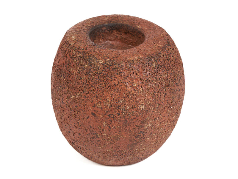 The Cavestone Candle Holder, Terracotta