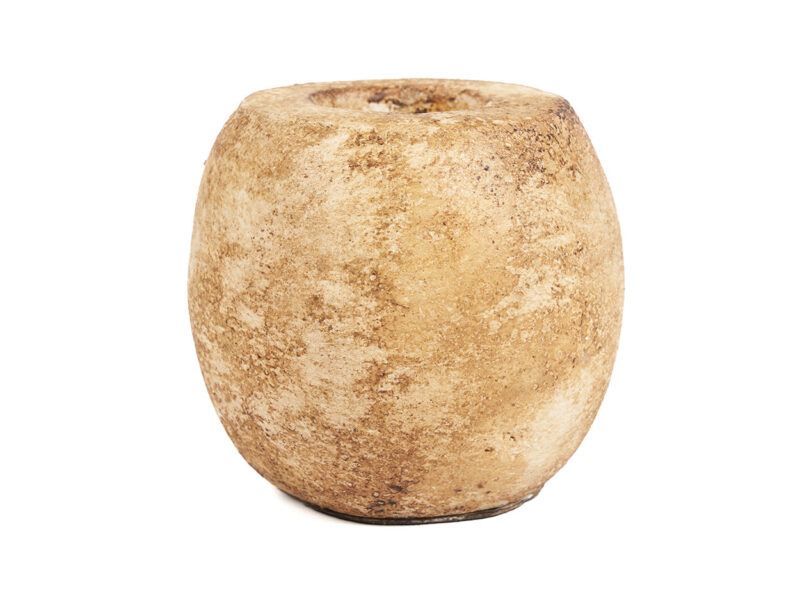 The Cavestone Candle Holder, Cream