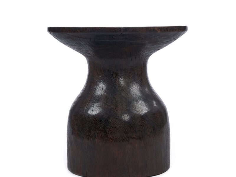 The Hourglass Side Table, Dark Walnut