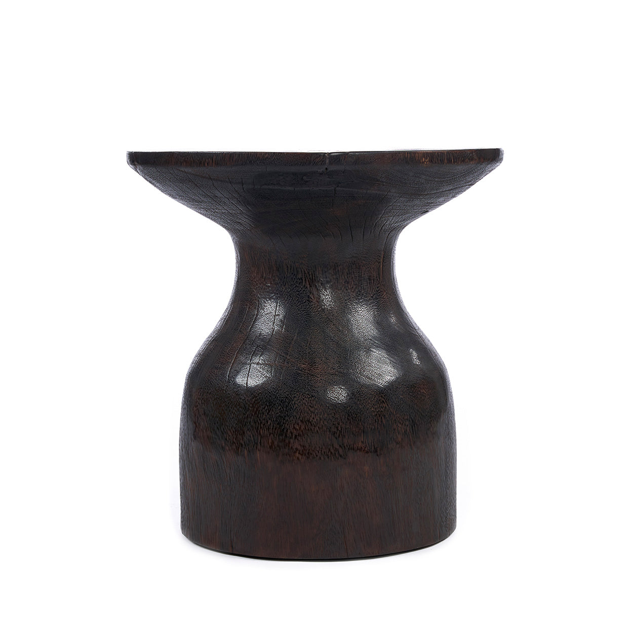 The Hourglass Side Table, Dark Walnut
