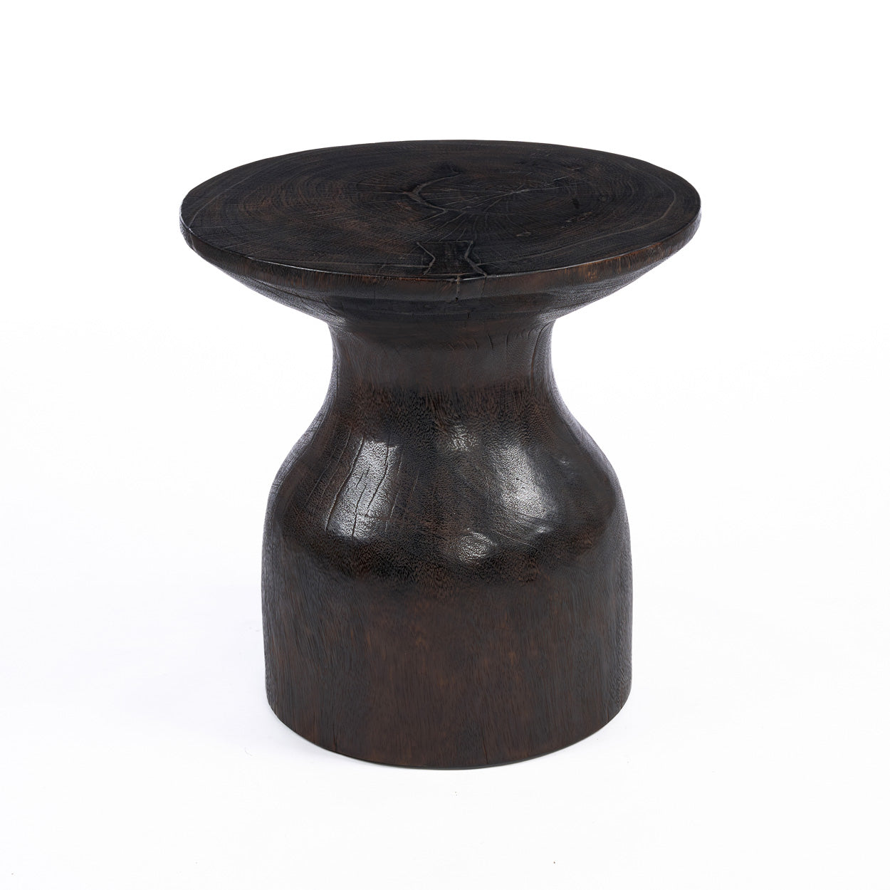 The Hourglass Side Table, Dark Walnut — 5