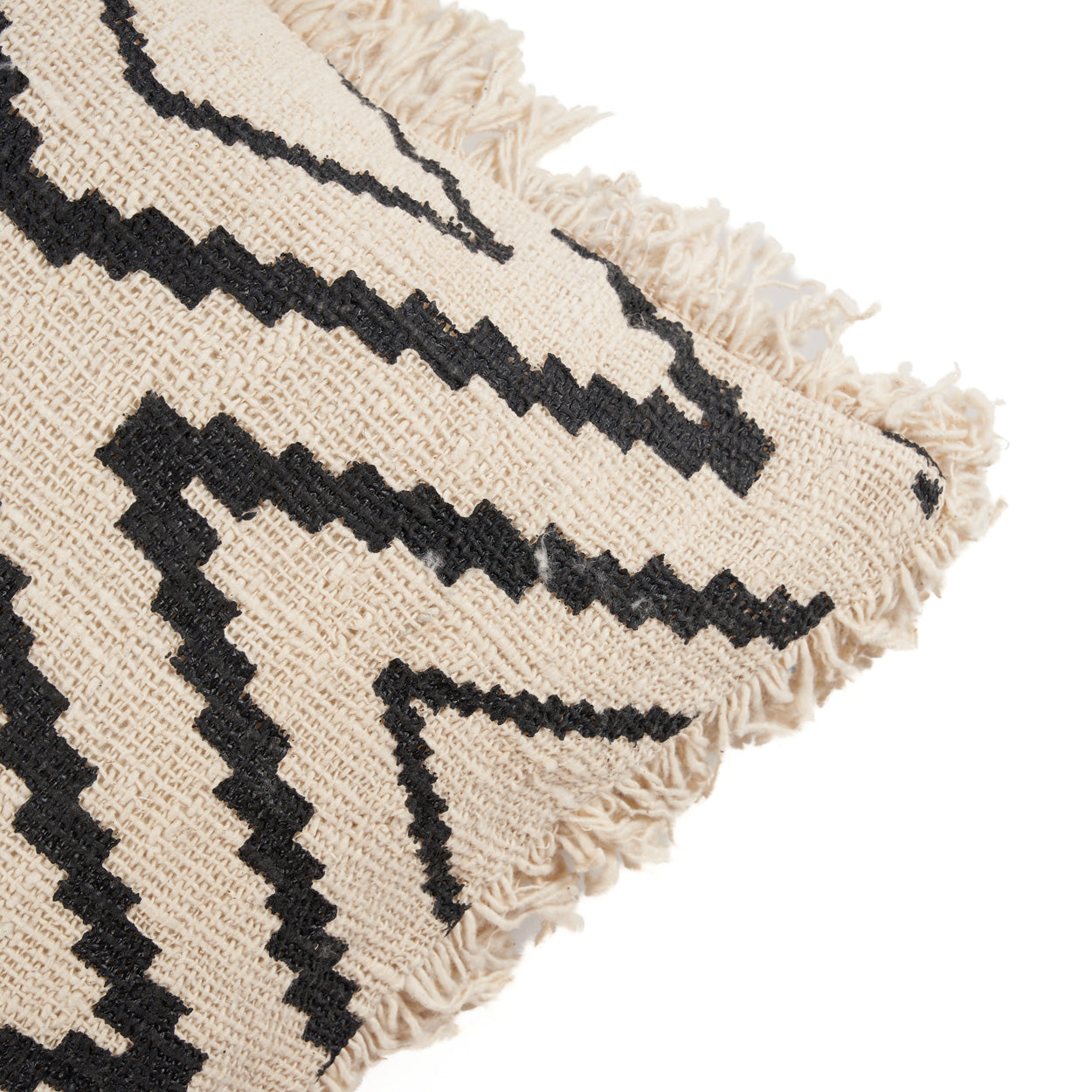 The Sahara Diamond Cushion Cover, Natural Black — 8