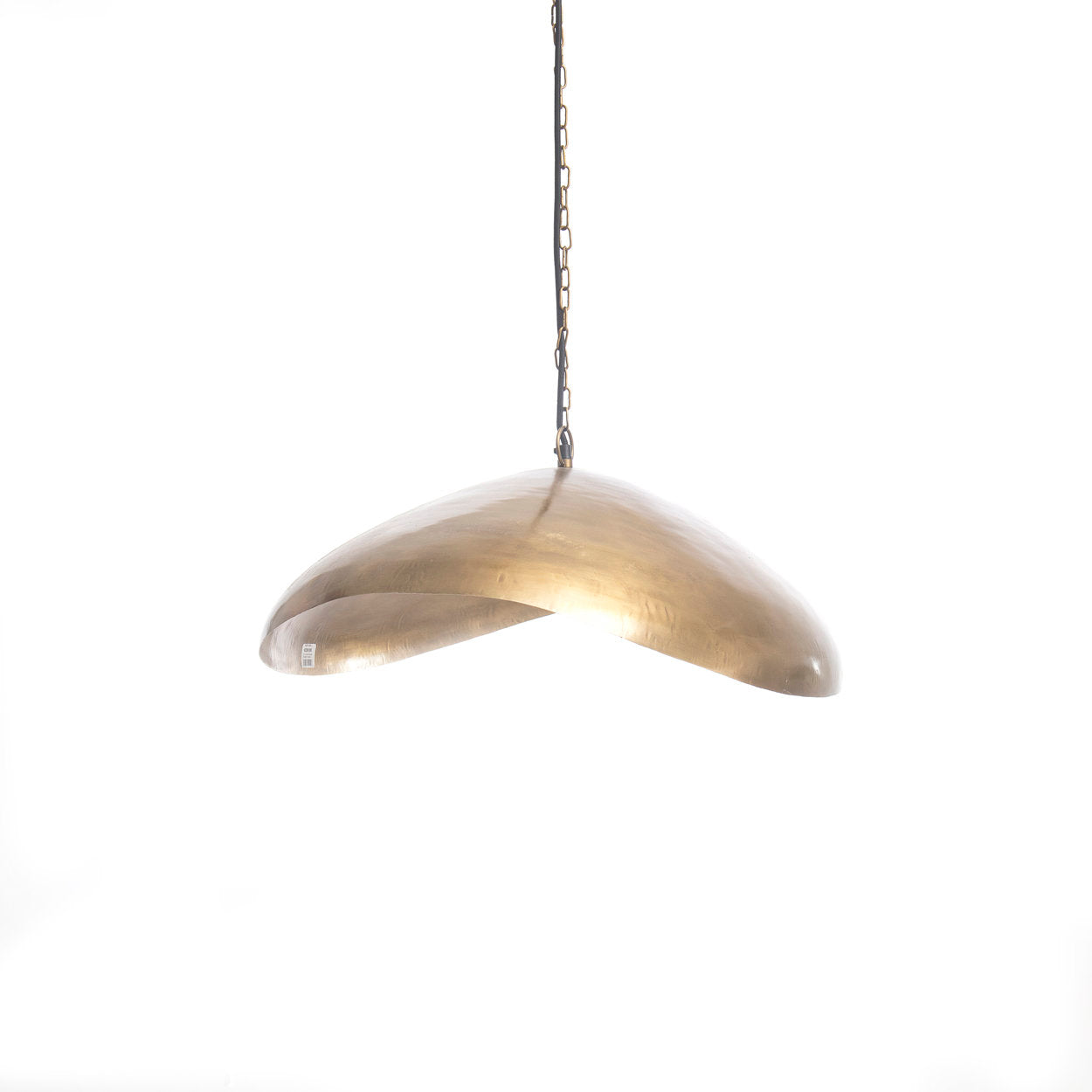 The Fortune Cookie Pendant, Brass, XL — 3