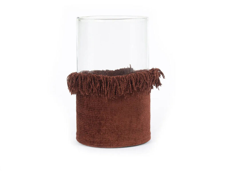 The Oh My Gee Candle Holder, Burgundy Velvet, XXL