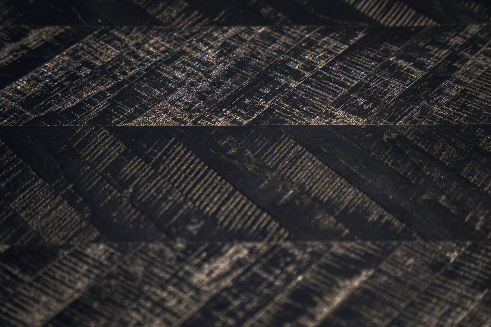The Herringbone High Table, Black, 140cm — 8