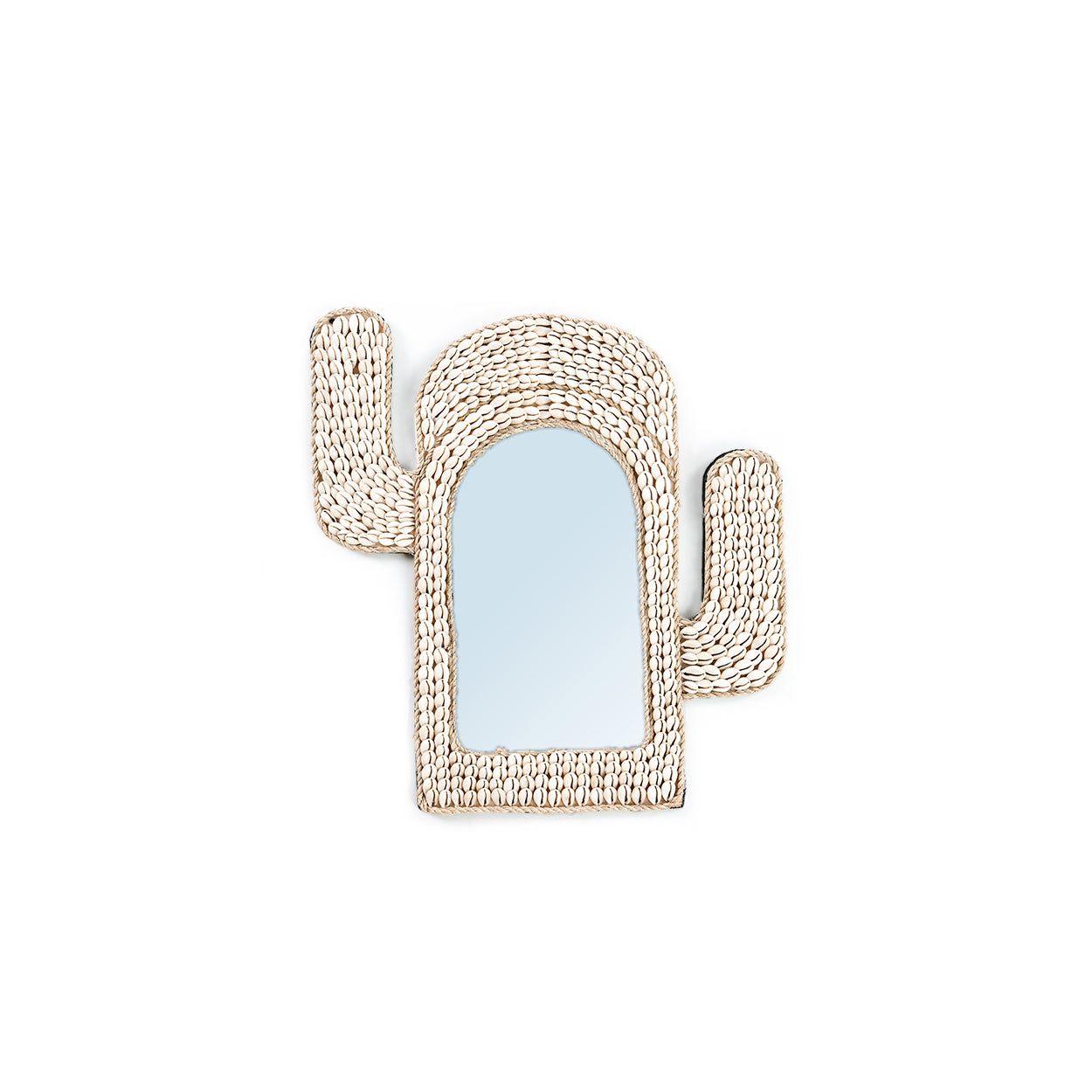 The Cactus Shell Mirror, White