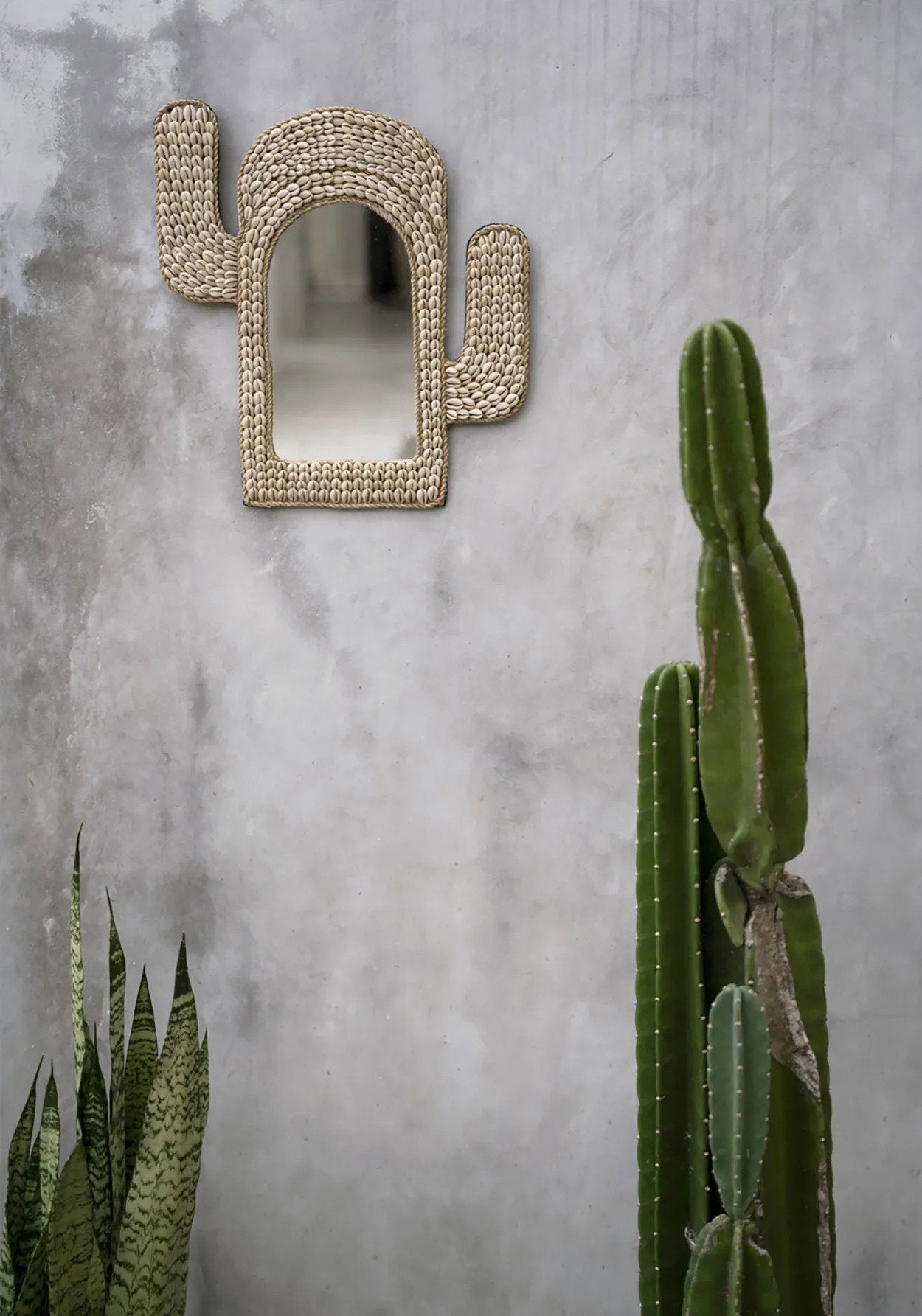 The Cactus Shell Mirror, White — 4