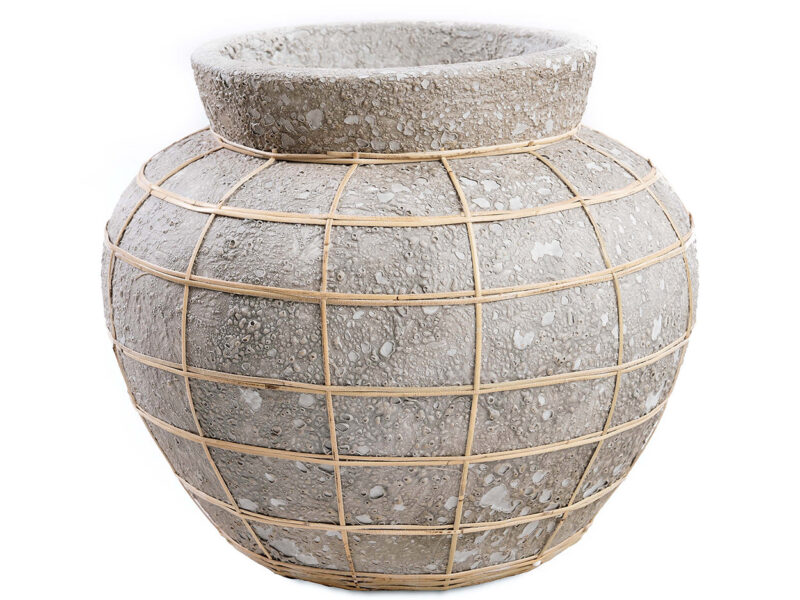 The Belly Vase, Concrete Natural, L