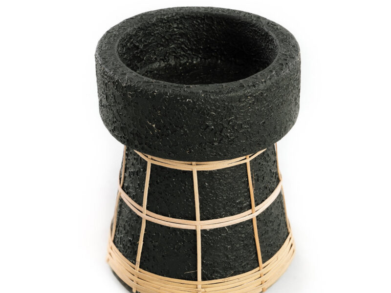 The Serene Candle Holder, Black Natural, M