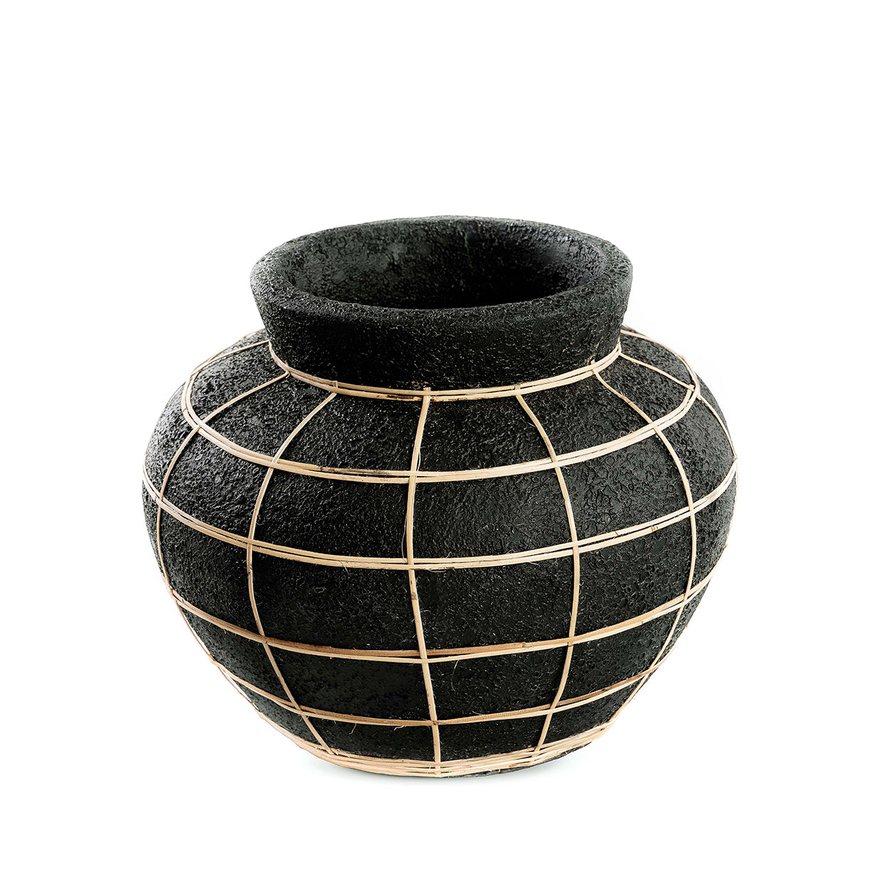 The Belly Vase, Black Natural, M