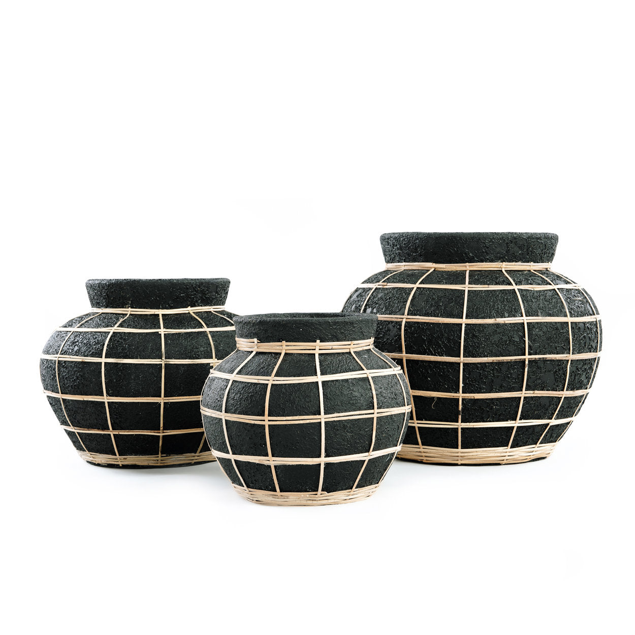 The Belly Vase, Black Natural, M — 5