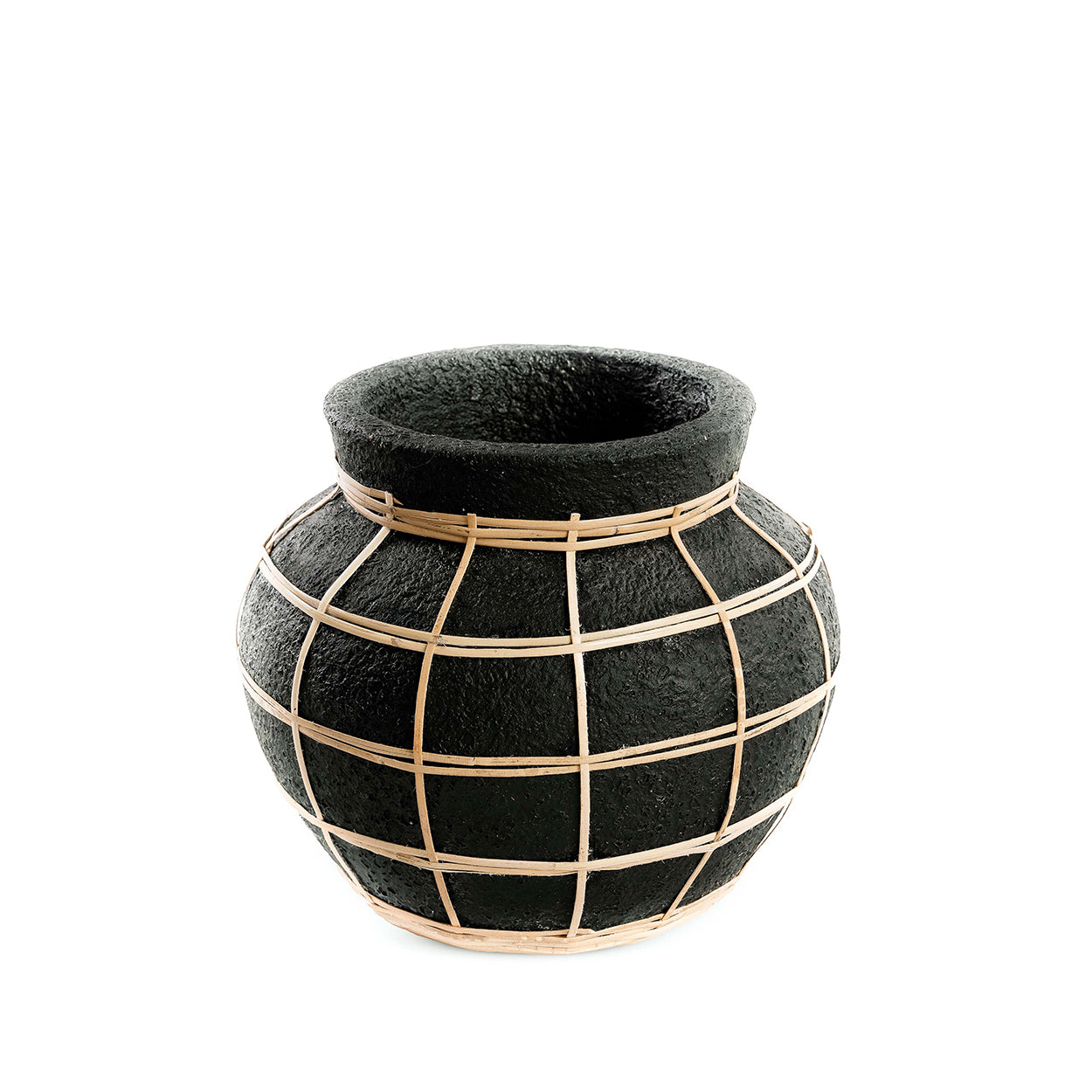 The Belly Vase, Black Natural, S