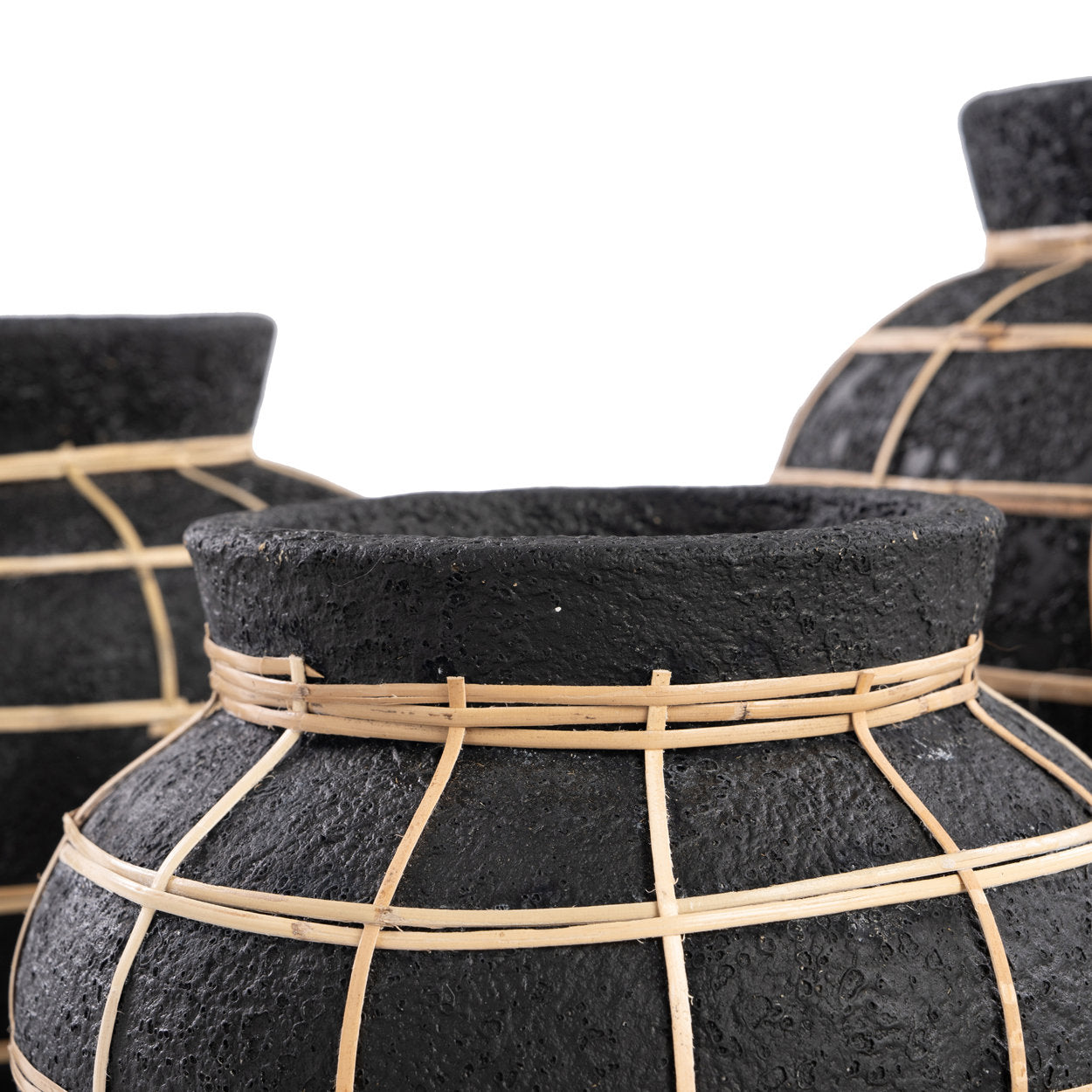 The Belly Vase, Black Natural, S — 3
